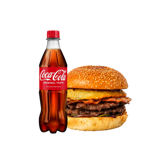 BBQ TNT Burger + Coca-Cola 0,5l