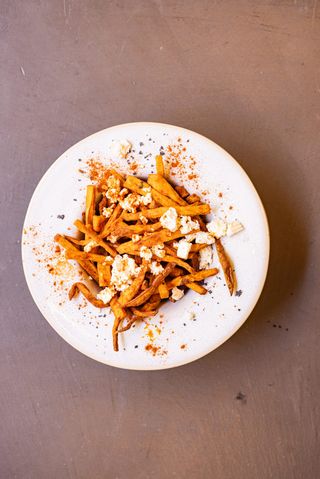 Boniato Frito Con Feta
