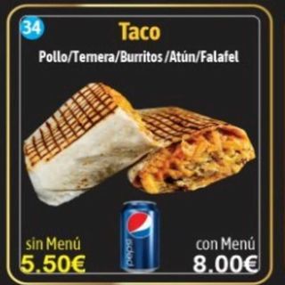 MENU TACO DE TERNERA 