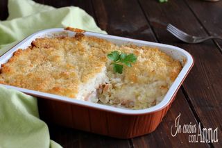 Gateau di patate con fior di latte e cotto 