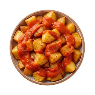 Tapa De Patatas Con Nuestra Salsa Brava Y Chiles Ahumados