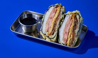 Onigirazu Ham & Fluffy Eggs