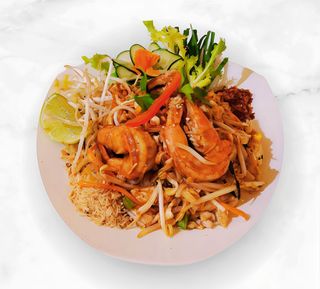 8b. Pad Thai Kung De Langostinos
