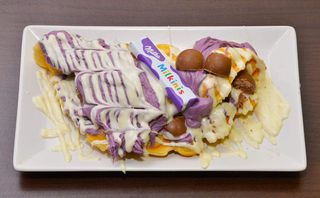 Milka bubble waffle