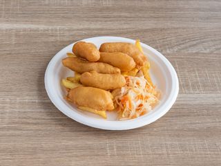 Pui prajit cu cartofi