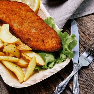 Pescado empanado