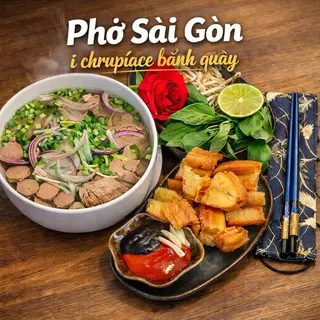 Phở Sajgon z chrupiącym youtiao (quẩy)
