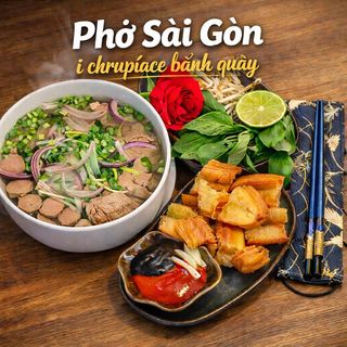Phở Sajgon z chrupiącym youtiao (quẩy)