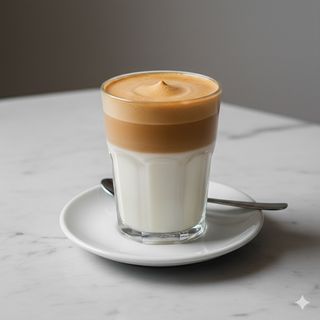 Latte con crema caffè