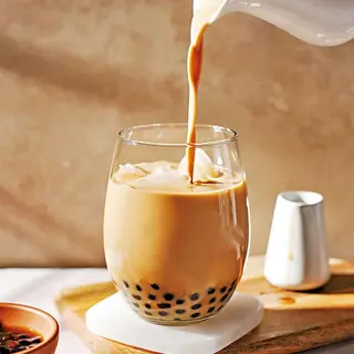 Red bean bubble tea