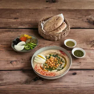 Hummus in flat