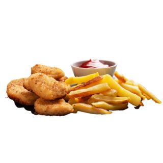 Patatas Fritas con nuggets