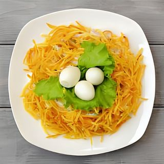 Салат "Гнездо глухаря"
