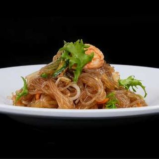 45. Spaghetti di soia saltati con verdure