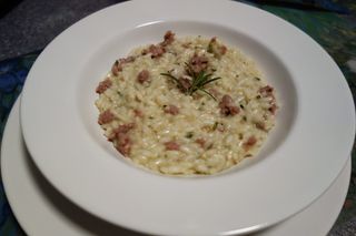 Risotto salsiccia e noci