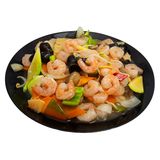 110. Скариди със зеленчуци (600гр)