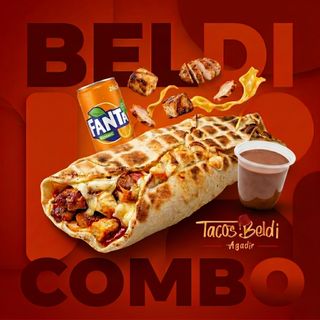 Menu Combo Beldi Dinde royal + Soda + Frite + Mousse au chocolat