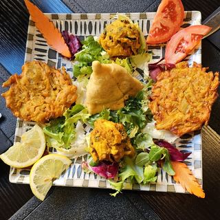 Degustación de entrante vegetal