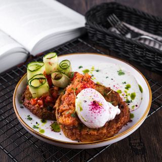 Драник с красной рыбой