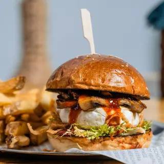 Smashed Falafel Burger