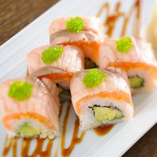 Rolo de Salmão Braseado