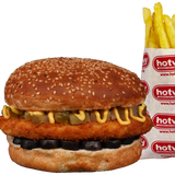 Пилешки бургер + малки картофки (350г)