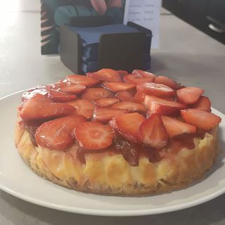 Mousse De Queso y Fresa