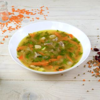 Суп з квасолею і телятиною (350г)