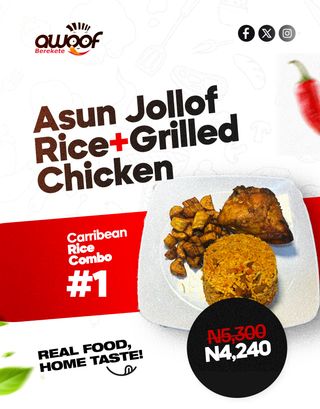 Asun Jollof + Grilled Chicken