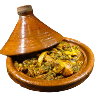 Tajine De Poulet Au Citron Confit Et Olives Vertes