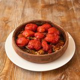 შემწვარი ქათამი პომიდვრით რაჭულად 