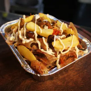 Vaschetta grande kebab e patatine