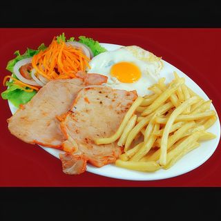 Plato Combinado De Lomo De Cerdo