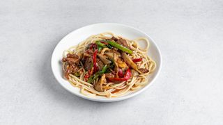 Лагман с грибами