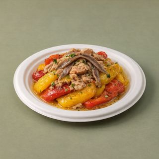 Peperoni, tonno e acciughe