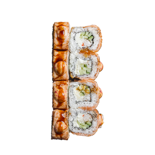 Philadelphia tataki roll with shrimp