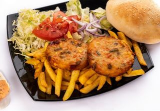 Kebab la farfurie veggie