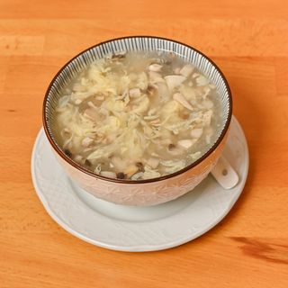 17 - Sopa de pollo con champiñones