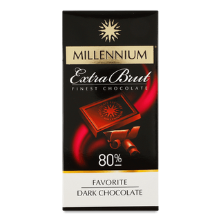 Шоколад чорний Millennium Favorite Brut 80% (100г)