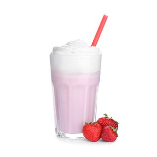 Strawberry banana milkshake