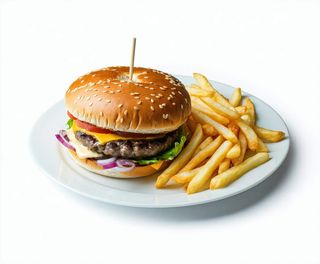 Hamburguesa con Patatas