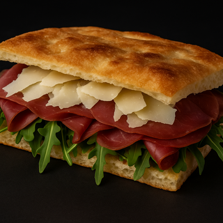 Menù Focaccia de bresaola 