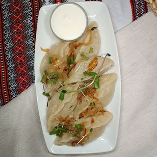 Вареники з печінкою і картоплею