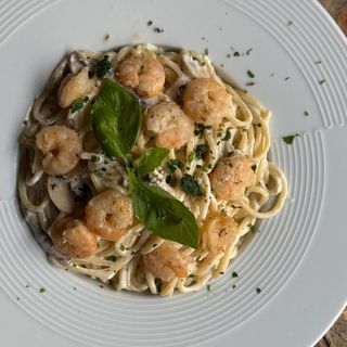 Massa d Gambas com Nata