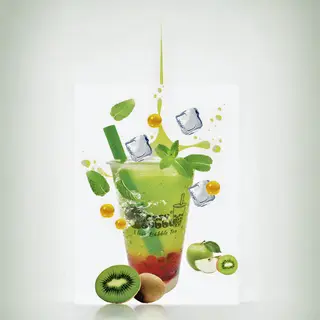 Buble Tea kiwi-jabłko