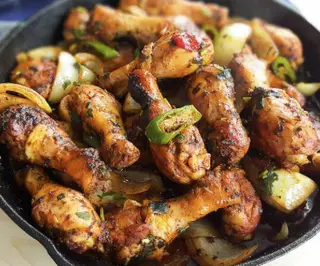 Chicken sizzling