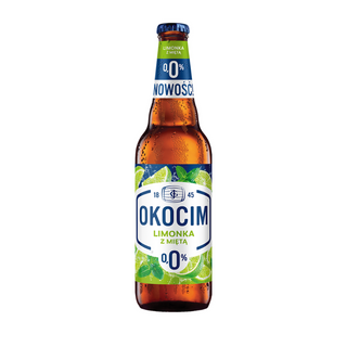 Okocim Limonka Z Mietą 0% Butelka, 500 ml