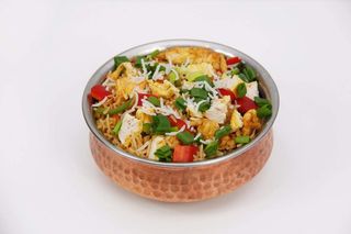 Schezwan fried rice meat