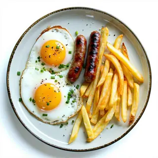 Huevos Fritos Con Chorizo Y Patatas
