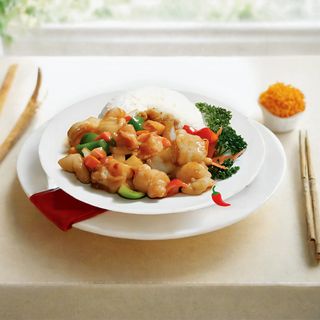 Creveți sichuan cu orez